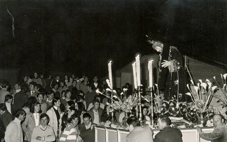NTRO. PADRE JESUS NAZARENO DEL HOSPITAL EN UNA IMAGEN DE LOS A&Ntilde;OS 70