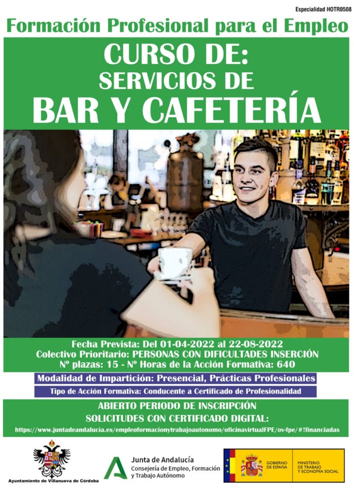 Curso Servicios Bar y Cafetería