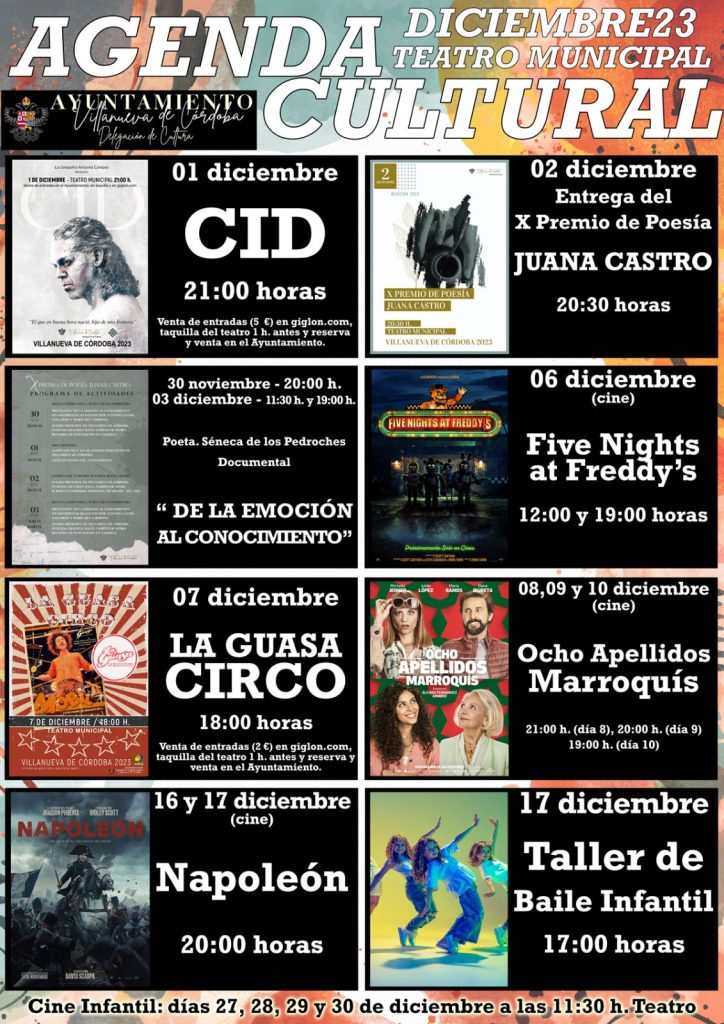 Cultura diciembre 2023 - Teatro Municipal