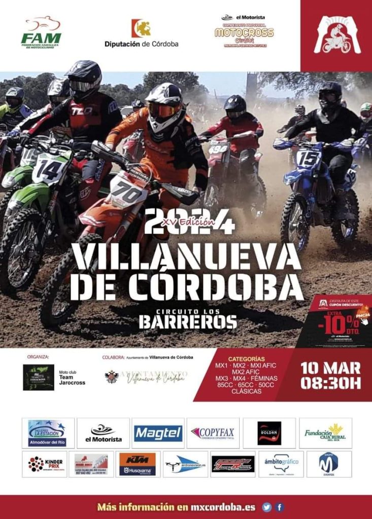 Villanueva de Córdoba dará el pistoletazo de salida al Campeonato Provincial de MOTOCROSS.