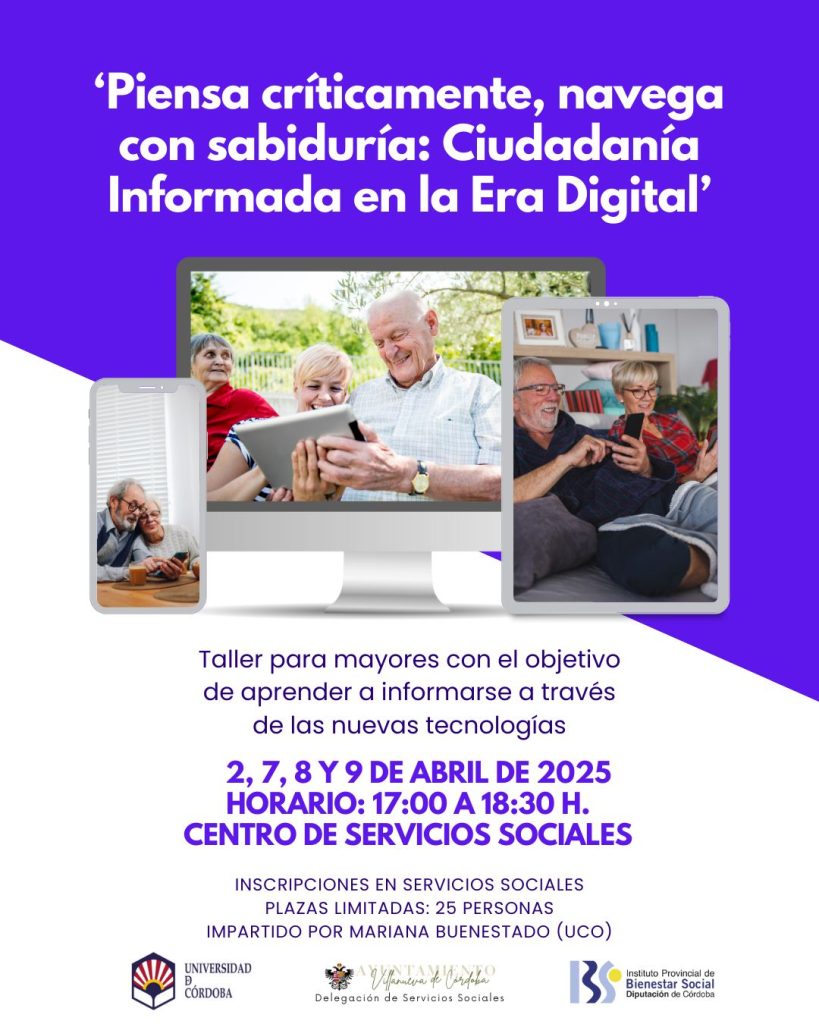 Taller para mayores nuevas tecnologías
